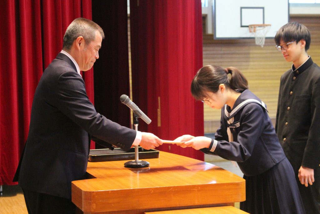修了式・離任式